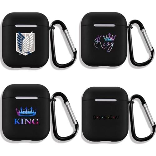 Attack On Titan Cosplay Airpods 1/2 Generation Bluetooth Wireless Earphone Cover Charging Case Bag Anime Investigation Team