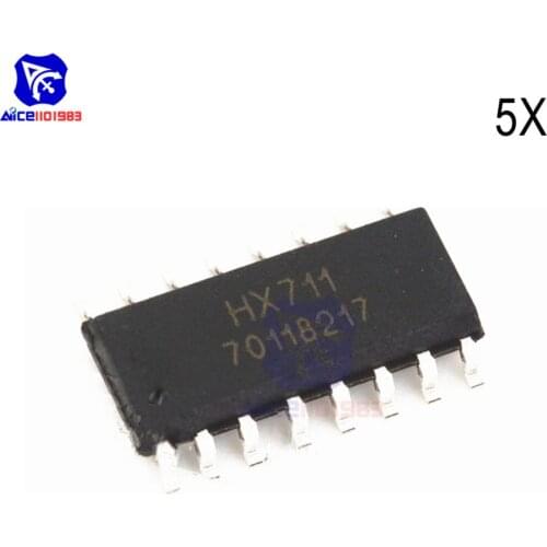 Diymore 5PCS/Lot IC Chips HX711 SOP-16 Weighting Sensor Integrated Circuit SMD Original IC