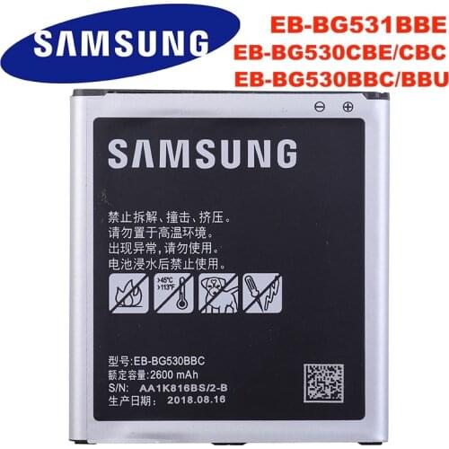 SAMSUNG EB-BG530BBC EB-BG530CBE For Galaxy Grand Prime J3 2016 EB-BG531BBE G5308W G530 G531F G530H G530F Original Spare Battery