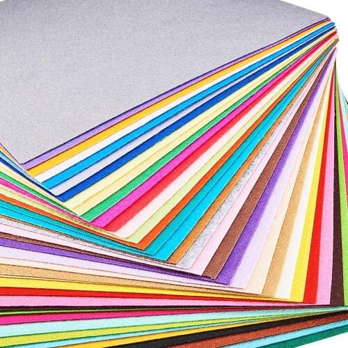 2pcs 65*45cm Nonwoven Felt Fabric 3MM Thickness DIY Craft Assorted Color Sewing Nonwoven Patchwork Sewing Supplies