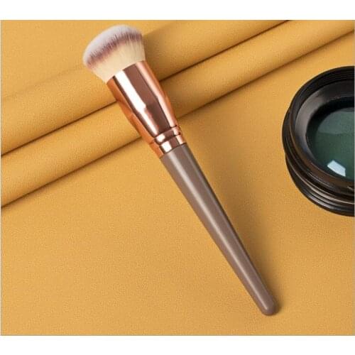 Makeup tools big blush brush plastic handle aluminum tube man-made fiber