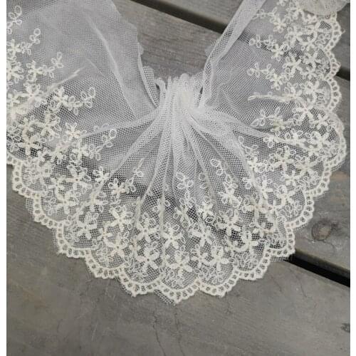 Hot Sale 5 Meters/lot Beige Water Soluble Lace Fabric High Quality Embroidery Lace Necklace Hair Accessories Lace Trim