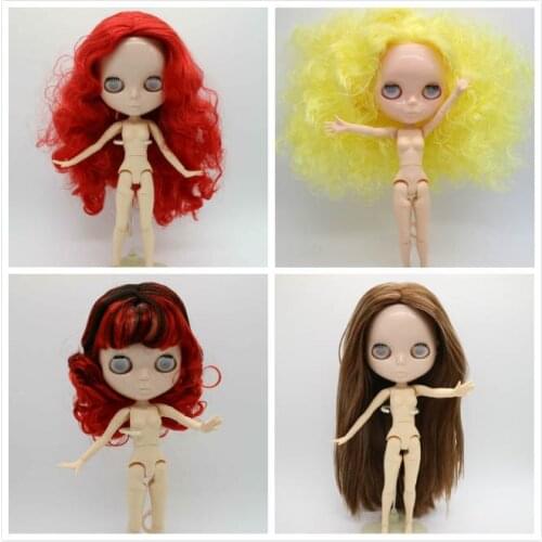 Without eyes chips joint body doll without make up Nude blyth doll for DIY 4