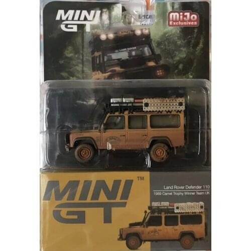 MINI GT 1/64 Land rover defender Camel clay version 2021 Diecast Collection of Simulation Alloy Car Model Children Toys
