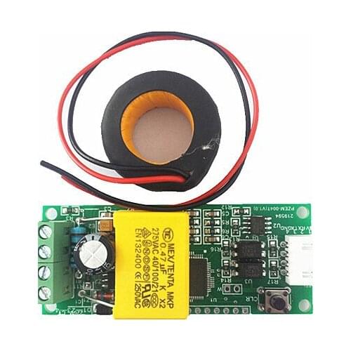 10pcs Mini Multifuncion power energy amp voltage monitor meter communication module with CT coil AC80~260V 100A