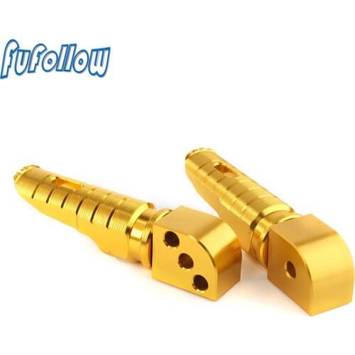 Motorcycle CNC Aluminum Left Right Rear Foot Pegs For Kawasaki Ninja ZX6R ZX10R ER6F ER6N 650R 2008-2013 Footrest Pedal FootPegs