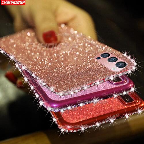 Glitter Diamond Case For OPPO Realme C3 C2 C1 XT X 3 5 6 Pro Reno 2 Z 2Z 3 Pro Ace A5 A9 2020 A3S A92S A1K Soft Silicone Cover