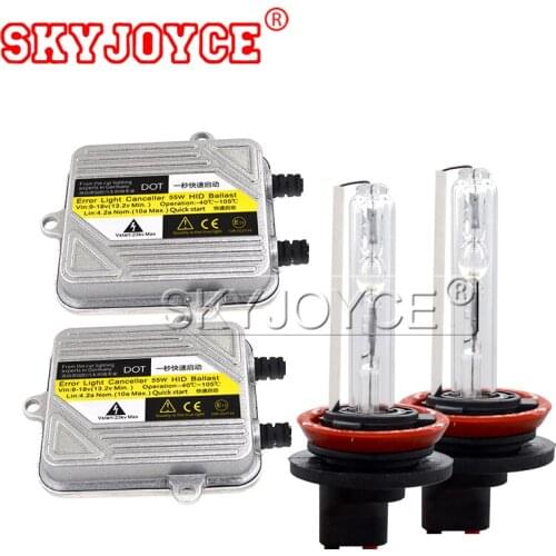 SKYJOYCE 55W Quickly Start HID Xenon Kit 12V DC HID Ballast H1 H3 H7 H8 H9 H11 9005 HB3 9006 HB4 880 For Car Headlight kit 6000K