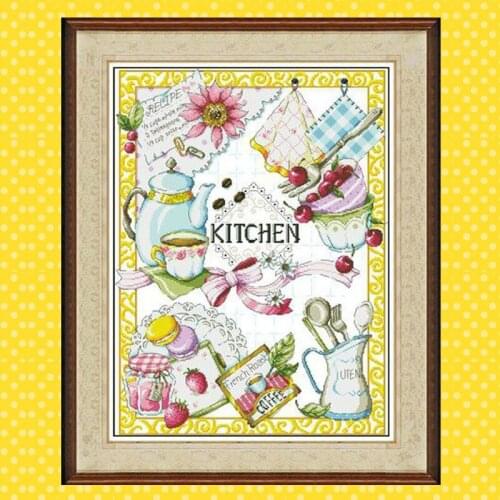 Yihan Stitch Cross Stitch Kits Craft Packages Fabric Floss Counted New Designs Needlework Embroidery Cross-Stitching