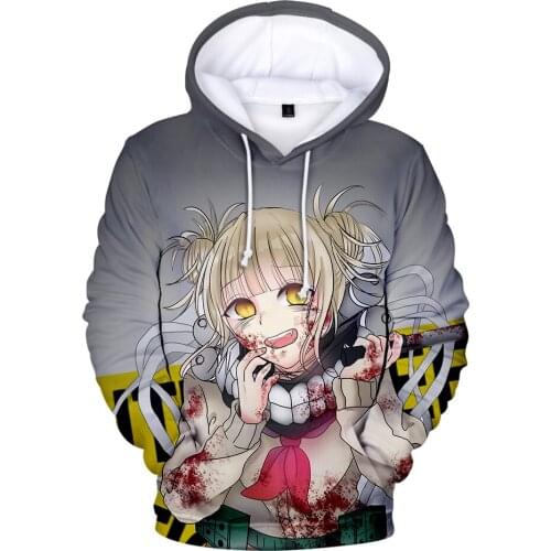 New Himiko Toga Hoodies Men/Women Sweatshirts 3D Full Print Sweatshirt Himiko Toga Hooded Mens 3D Cap Autumn/Winter Coats