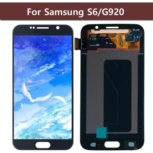 Super AMOLED LCDS For Samsung GALAXY S6 G920 G920F LCD Display Touch Screen Digitizer Assembly+Tools+Tape