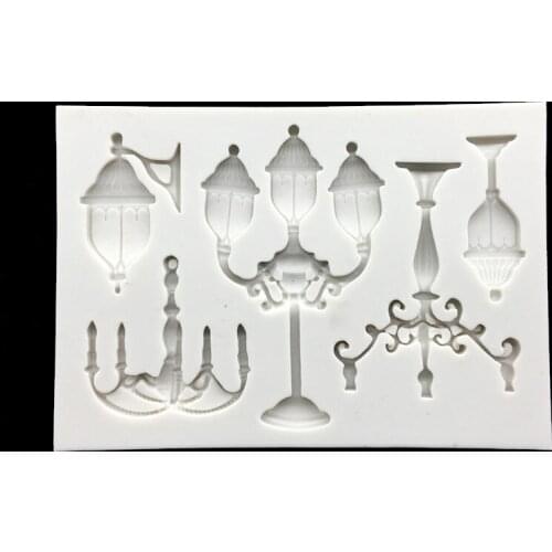 Lamp Shapes Fondant Cake Chocolate Candy Jello Silicone Decorating Mould Tools