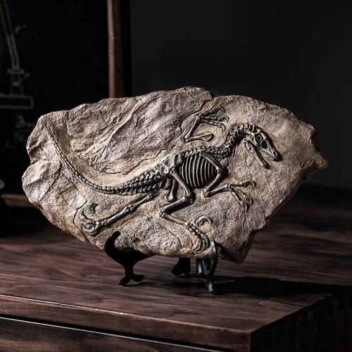 NORDIC CREATIVE RETRO DINOSAUR FOSSIL RESIN SCULPTURES ART HOME LIVINGROOM FIGURINES DECORATION OFFICE DESKTOP ORNAMENTS CRAFTS