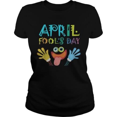 April Fools Day Hand Funny Womens T-Shirt