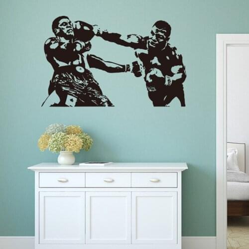 Sports Thai Boxing Tyson vinyl wall decal home decor living room art mural removable wall stickers