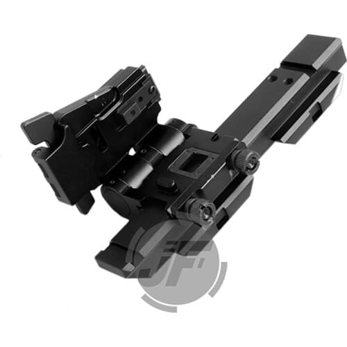 Tactical Magnifier Folding Mount For EOTech G23 G33 3X Fit Left Hand 20mm Picatinny Rail Flip-To-Side Quick Detach w/ 5/8" Riser