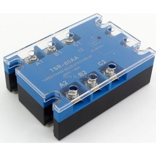 TSR-80AA three phase AC to AC 80A 90-480VAC solid state relay / SSR