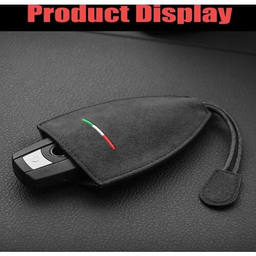 Universal Suede Leather Car key shell set case cover bag fob For benz bmw nissan hyundai Audi key wallet Auto Decor Accessories
