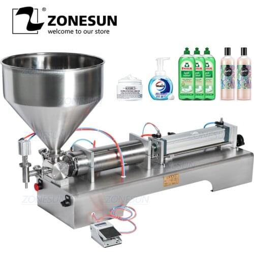 ZONESUN Fully Pneumatic Disinfectant Sprays Alcohol Hand Sanitizer Clean Gel Liquid Soap Bottle Dispenser Filling Machine