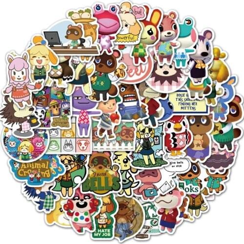 10/30/50PCS Popular Game Animal Forest Cartoon Character Graffiti Suitcase Laptop Sticker Waterproof Decoration Toy Wholesale