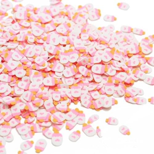 100g Polymer Hot Clay Sprinkles Kawaii Fake Ice Cream Slice Cake Dessert for Crafts Making DIY Scrapbooking Nail Art Decoration