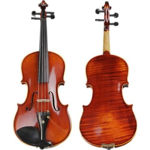3/4 Acoustic Violin for Professional player Beginner handcraft Violin With Case Mute Bow HighGrade Manual Oil-Based Paint Fiddle