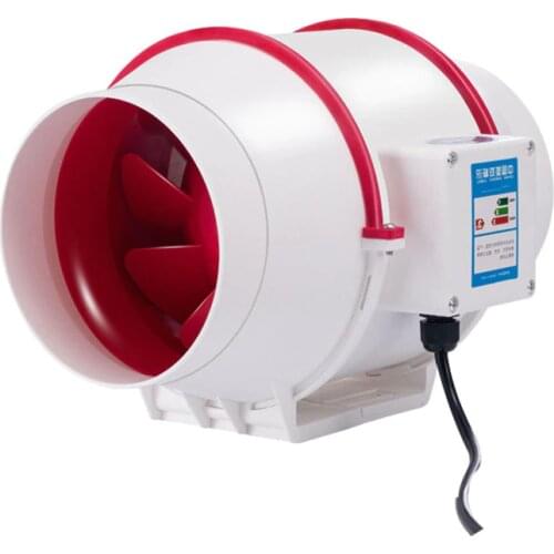 6inch 80W Silent Inline Pipe Duct Fan Exhaust Fans Home Bathroom Extractor Ventilation Kitchen Toilet Wall Air Clean Ventilator