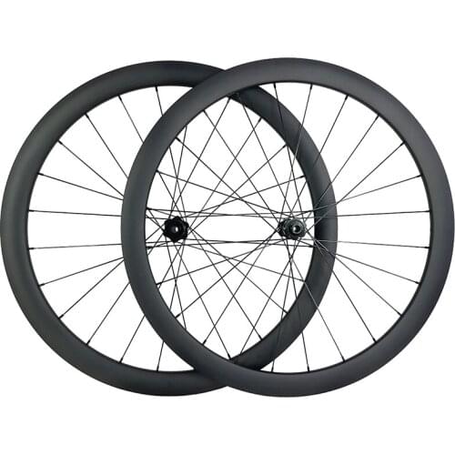 1300g 700c 42mm asymmetric tubular road disc carbon wheels center lock straight pull 11s wheelset UD 3K 12K 12X100 12X142