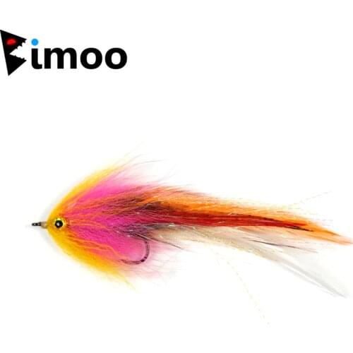 Bimoo 1PC #1/0 New Trout Steelhead Salmon Pike Streamer Fly for Fly Fishing Flies Size