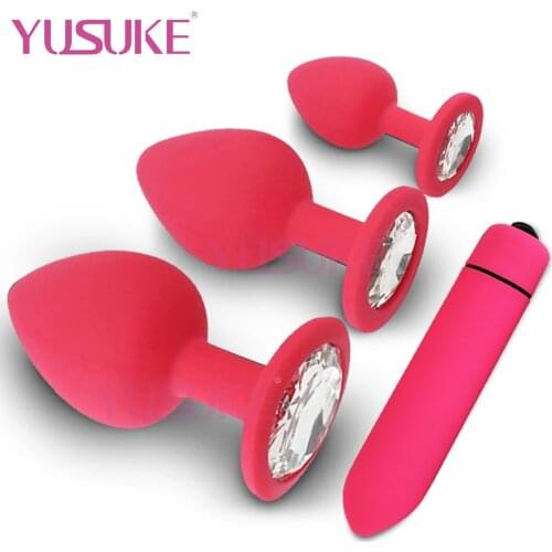 Silicone Anal Butt Plug Toys Prostate Massager Dildos Erotic Mini Bullet Vibrator SexyShop Sex Toys For Men Adult18 Gay Products