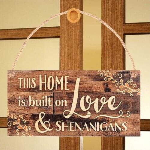 Wooden Front Door Plaque Wall Art Welcome Sign Porch Decorations Letter Plaque Hanging Pendants Living Room Bedroom Farmhouse