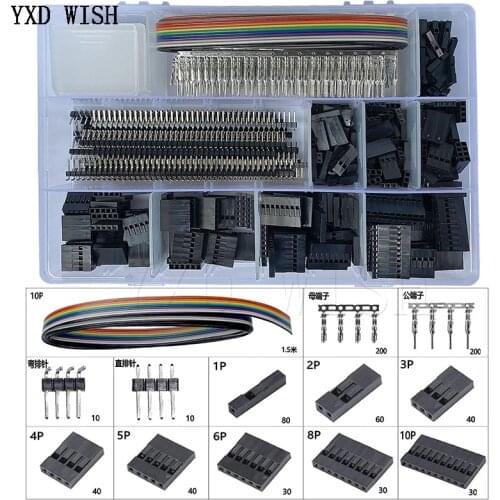 SN-28B Crimping Pliers Tool Set + 1550pcs 2.54mm Dupont Connectors and Crimp Pins 2.54mm JST-XH JST Connector Kit