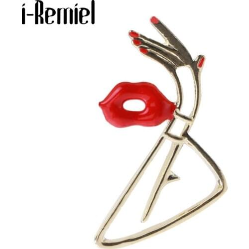 i-Remiel Brooches Lips For Clothes