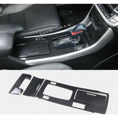 Carbon fiber Interior Gear Shift Frame Cover Trim for Honda Accord 9th 2014-2015