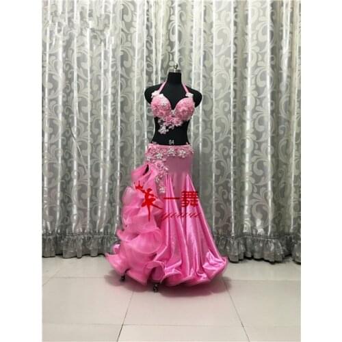 Bellydance oriental Belly Indian gypsy dance dancing costume costumes clothes bra belt chain scarf ring skirt dress set suit 453