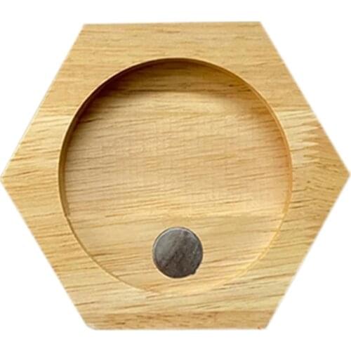Medals Wooden Hexagon Storage Shelf Homes Decorative Tool Racks Medal Album Coin Cases for Households Bedroom Decoration