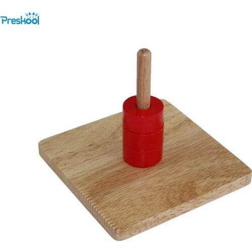 Montessori infant Toy Baby Wood Circle Cylinder Socket Educational Preschool Training Brinquedos Juguets 24 months toys