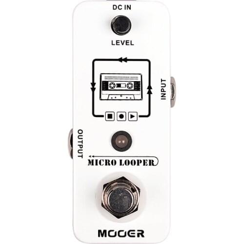 Mooer Micro looper Mini Loop recording Effect Pedal Max Recording Time 30 minutes for Electric Guitar True Bypass Guitar Parts