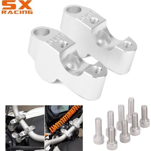 Motorcycle Silver Handlebar Riser Up Backs Moves Bracket Kit Clamp For Benelli BJ250 TNT125 TNT135 TNT250 2015-2018