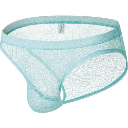 2021 Brand Mens Sexy Men Underpants Mens Gay Small Boxers Comfortable Spide Web Design Thongs Male Underwear Panties