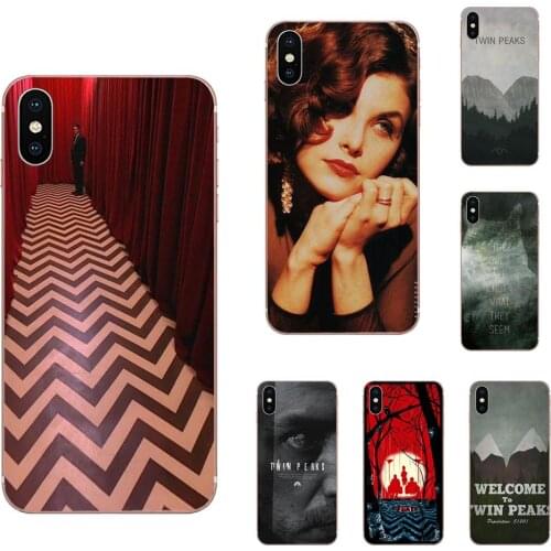 Soft Silicone TPU Transparent Wholesale For Samsung Galaxy A51 A01 A81 S9 S8 Plus S20 S10 Plus A50 A70 A40 A71 Twin Peaks