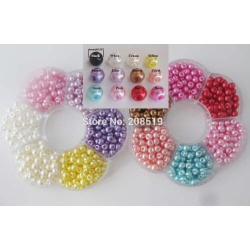 NBNOWE 12 colors mixed Nylon Pearl Buttons 840pcs/Lot 6mm Dia Decorative Scrapbooking and Craft Botoes Sewing Supplies