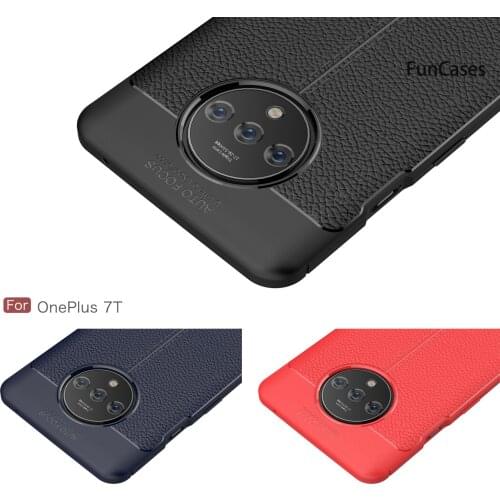 Non Slip Eye Flip Cases For estuche OnePlus 7T Accessory Flip Case Back Cover Case Ajax sFor OnePlus ajax 1+7T Soft TPU Cover