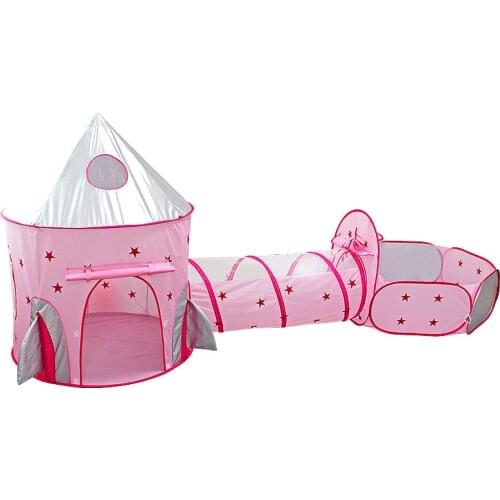 3pcs Set Kid Tent House Crawling Tunnel Play Tent Baby Toys Ball Pool For Children Tipi Tent Pool Ball Pool Ocean Playhouse