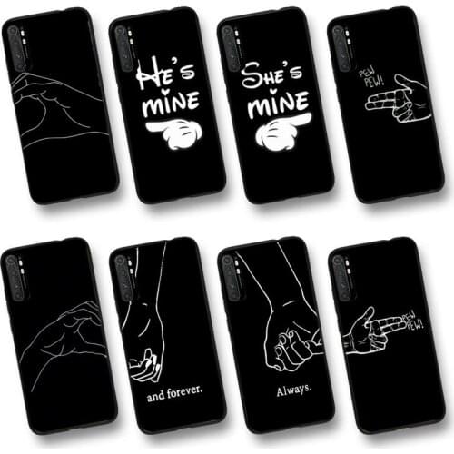 Couple Lovers Heart Phone Case For Xiaomi 8 8lite 9t Se 10 10pro Note2 3 10lite MIX2 S MAX2 3 F1 A1 2 Cc9pro