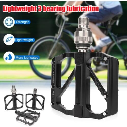 Durable Bike Pedals Quick Release Non-slip Ultra Light Pedal 3 Bearing Pedal Colorful Mountain Bike Road Bicycle Accessories