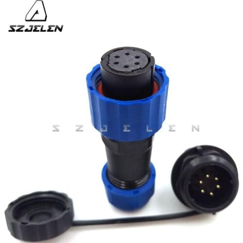 SD16TP-ZM , 16mm cable connectors wire connectors 6pin male female wire connector, automotive electrical wire connectors IP68