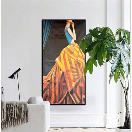 Sexy lady cuadros home decoration wall art canvas painting modern single panel posters and prints printed canvas prints unframed