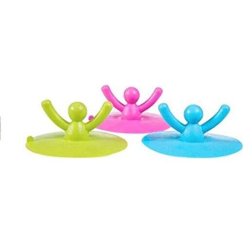 Silicone Cup Lid Pattern Cup Cover Bottle Lid Home Office Accessories Toilet Water Plug Cover Universal Lid Bathtub Drain
