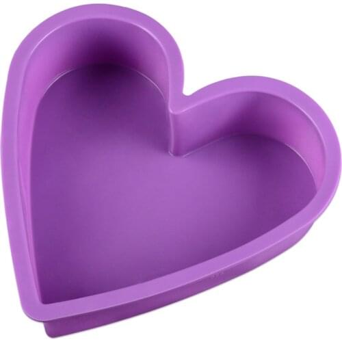 Silicone Baking Pastry Molds Big Heart Shape Cake Mold Mousse Bread Mould Bakeware DIY Non-Stick Cake Bakeware Pan K982